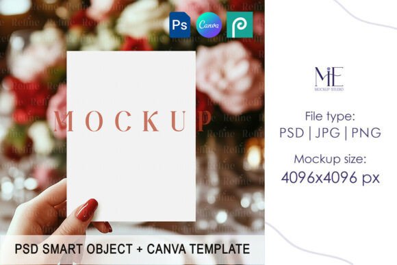 Elevate Your Brand with a Premium Invitation Card Mockup 5x7