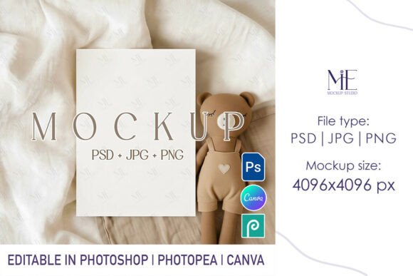 Elevate Your Designs with a Professional Baby Shower Invitation Mockup