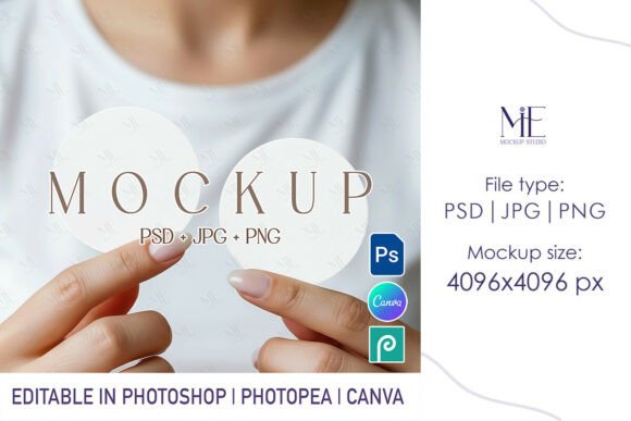 Elevating Brand Identity with the Double Round Sticker Mockup Two Label