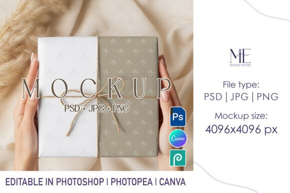 Elevating Brand Presentation with a Professional Wrapping Paper Mockup PSD Gift Wrap
