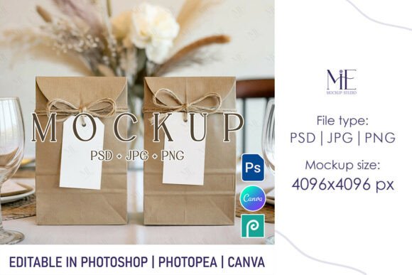 Elevating Brand Presentation with Professional Gift Tag and Thank You Mockups