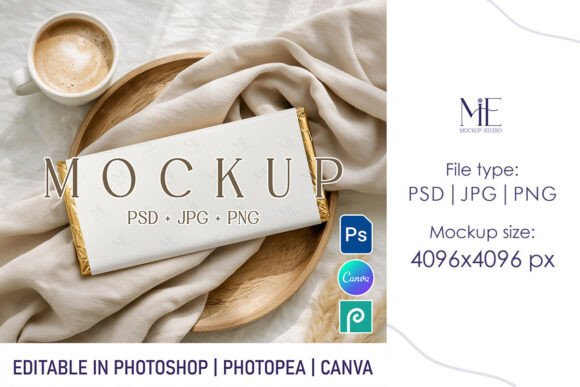 Elevating Confectionery Branding with Professional Chocolate Bar Wrapper Mockup Candy Label Templates