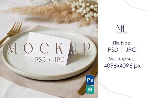 Elevating Event Branding with a Folded Name Card PSD Mockup