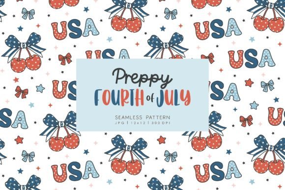 Evaluating the Seamless Pattern Preppy Fourth of July 2 for Professional Design Projects