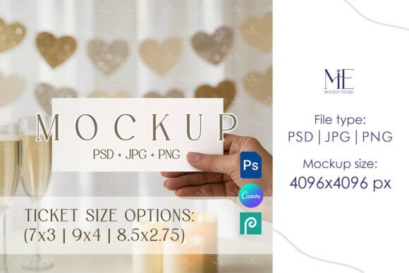 Evaluating the Voucher Ticket Mockup PSD PNG for Professional Design Presentations