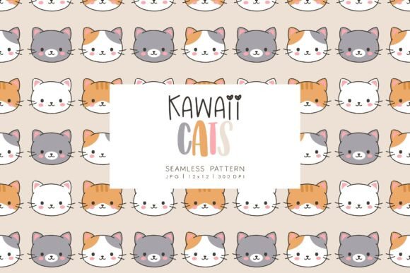 Strategic Branding with Seamless Pattern Kawaii Cats 2: A Guide to Intentional Design