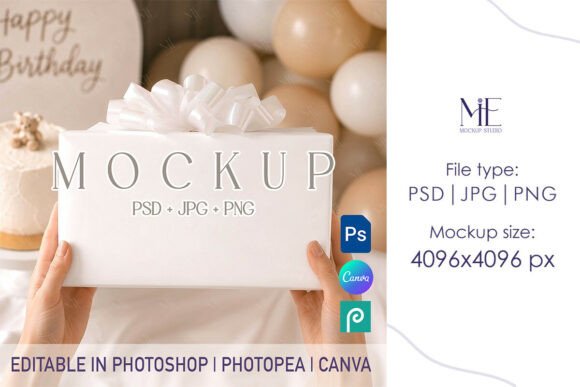 Streamlining Your Design Workflow with Gift Box Mockup and Wrapping Paper PSD Templates
