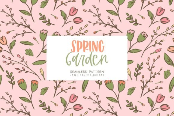 Unlocking Creative Potential with Seamless Pattern Spring Garden 3