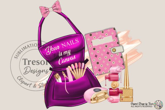 Your Nails Is My Canvas: The Ultimate Nail Tech Apron Design